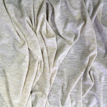 Load image into Gallery viewer, JERSEY RAYON POLY SPANDEX SWEATER OATMEAL LOW GAUGE  200 GSM
