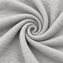Load image into Gallery viewer, COTTON BLACK POLY 3 END FRENCH TERRY ASH 240 GSM
