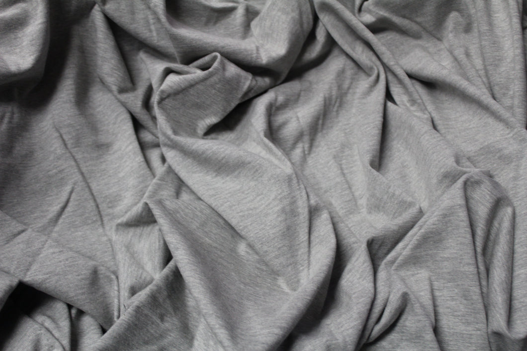 COTTON POLY HEAVY JERSEY HGREY 220 GSM