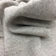 Load image into Gallery viewer, COTTON BLACK POLY 3 END FRENCH TERRY ASH 240 GSM
